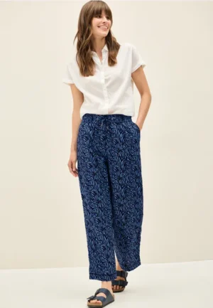 Wide Legs broek met banddetail