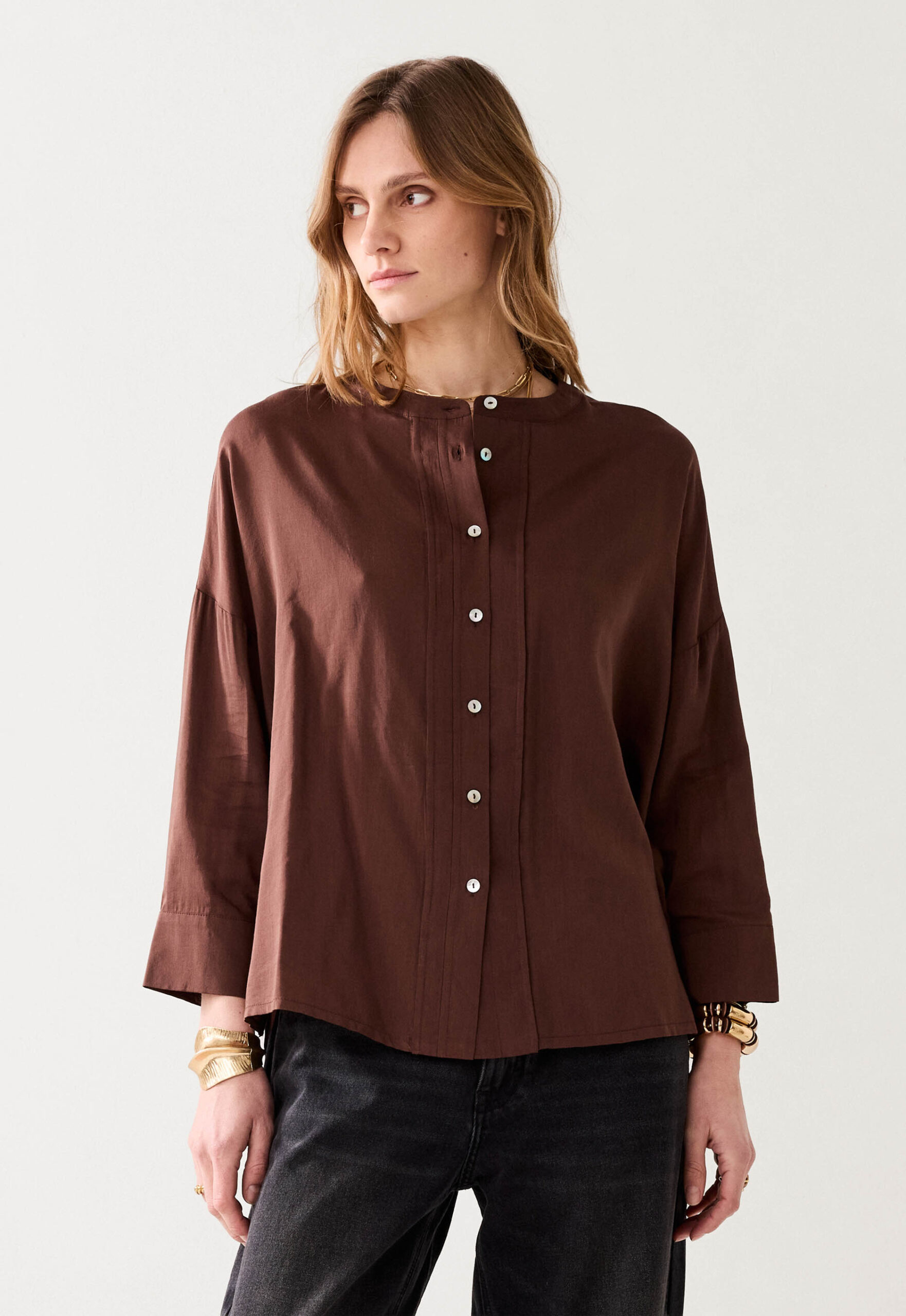 Summum Viscose/Katoen Blouse