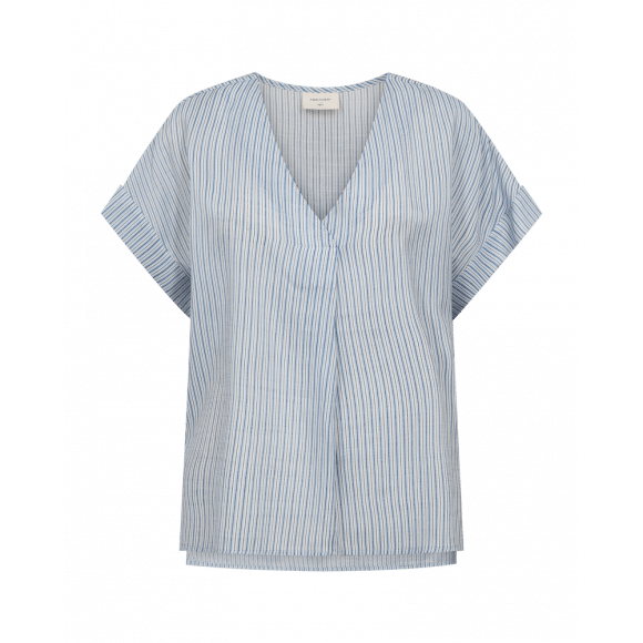 FreeQuent - Blauw | Dames | Top | Blauw | XL | regular | Kamst mode