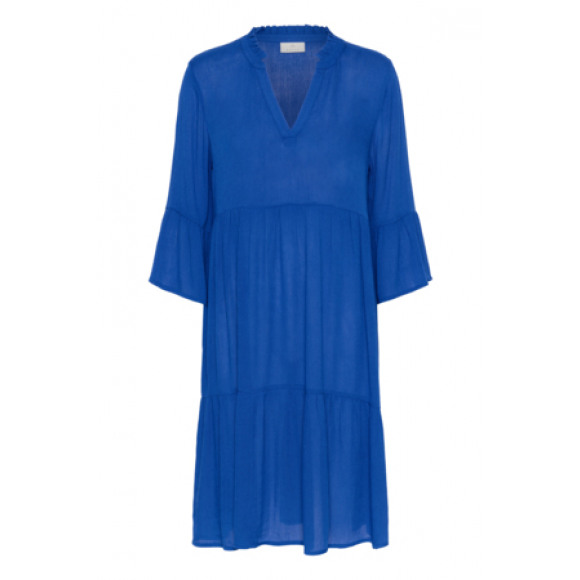 Kaffe - Blauw | unisex | Jurk | Blauw | 46 | regular | Kamst mode