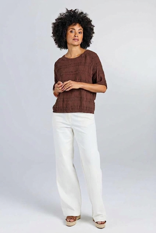 Top Charlotte Dark brown
