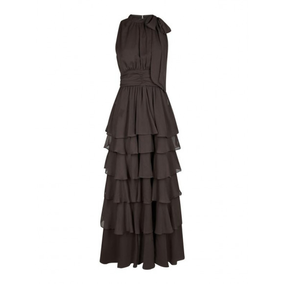 Neo noir - Bruin | Dames | Jurk | Bruin | 36 | regular | Kamst mode