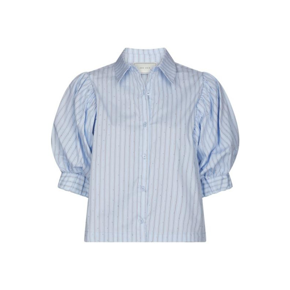 Neo noir - Blauw | Dames | Blouse | Blauw | 36 | regular | Kamst mode