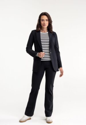 Studio Anneloes Flair Bonded Trousers 94800 9000 Black