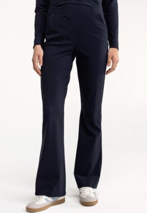 Studio Anneloes Flair Bonded Trousers 94800 6900 Dark Blue
