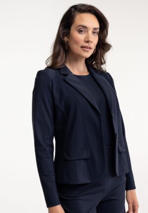 Studio Anneloes Bright Bonded Blazer 94811 Blazers 6900 Dark Blue