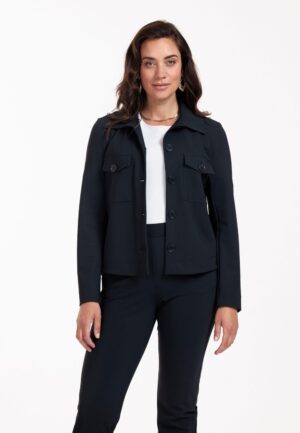 Studio Anneloes Claire Bonded Jacket 94822 6900 Dark Blue