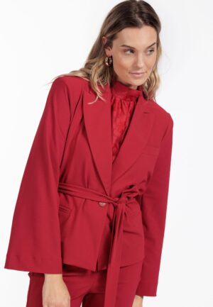 Studio Anneloes Lette Honeycomb Blazer 12462 Blazers 3200 Dark Red
