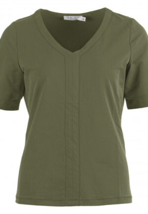 Enjoy - Groen | Dames | Top | Groen | XXL | regular | Kamst mode