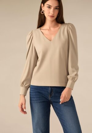 Studio Anneloes Les Top 94821 T-shirt Lange Mouw 2200 Latte