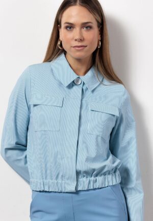 Studio Anneloes Geertje Stripe Jacket 12902 Jackets 1160 Off White/midblue