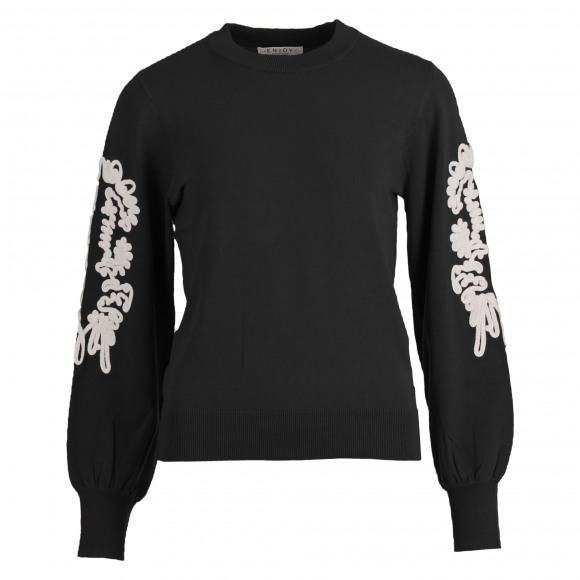Enjoy - Zwart | Dames | Trui | Zwart | XL | regular | Kamst mode
