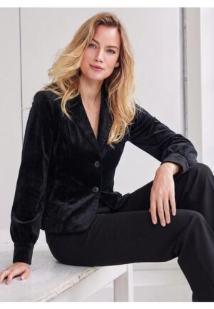 Helena Hart Blazer Lora Velour 7640 Blazers Zwart
