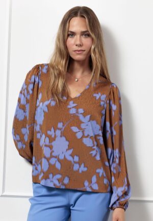 Studio Anneloes Kylie Blurry Top 13257 T-shirt Lange Mouw 9997 Multi Color