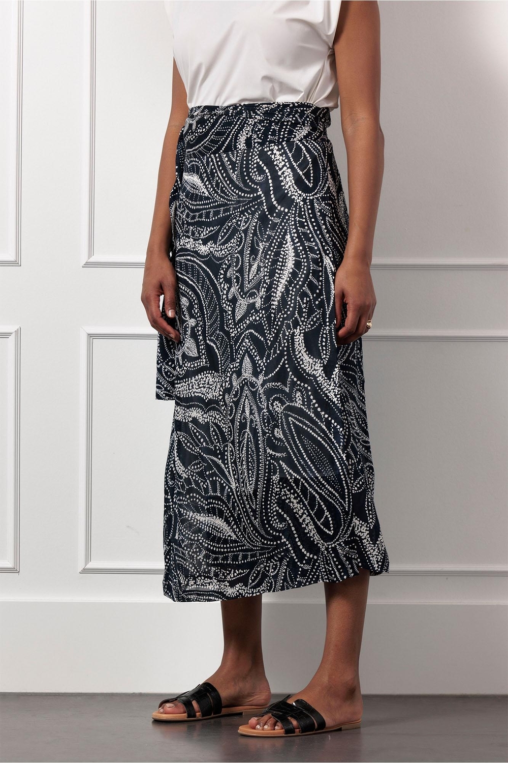 Studio Anneloes Lara Summer Dot Pareo Skirt 13029 Skort 6917 Dark Blue/ecru
