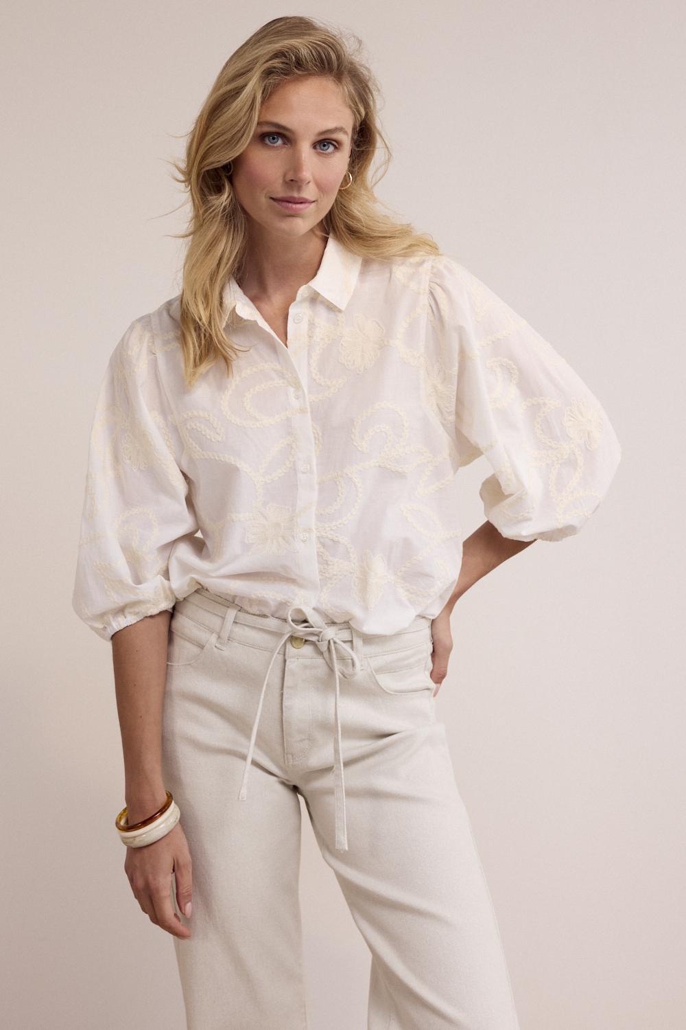 Tramontana Blouse Fancy Armhole O17-19-301 Blouse 001100-offwhite