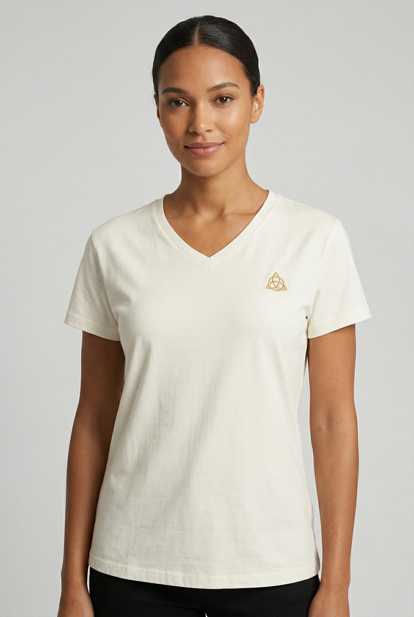 Maicazz Mirsa - T-shirt Sp26.75.015 T-shirt Korte Mouw Offwhite -gold