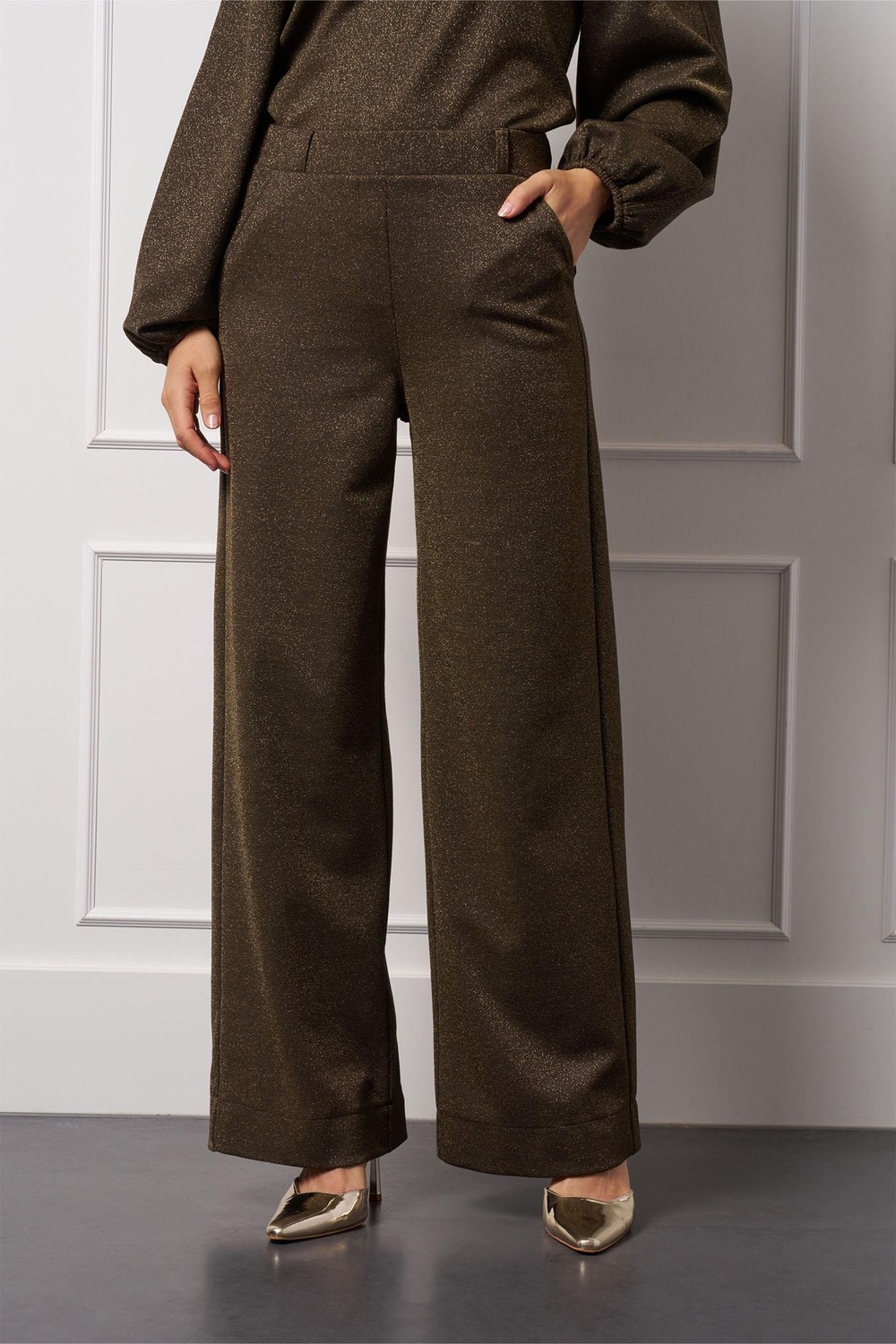 Studio Anneloes Lexie Sparkle Trousers 13325 Broek 0002 Gold