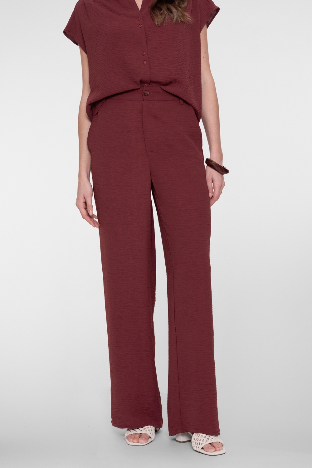 Geisha Pants Crinckle 61111-21 Broek 481 Cherry