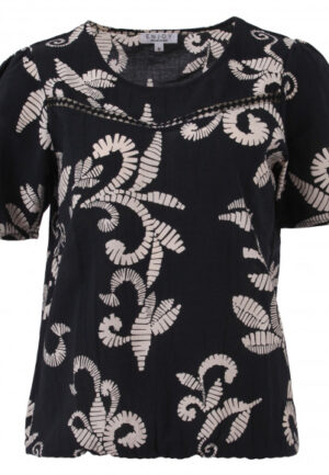 Enjoy - Zwart | Dames | Blouse | Zwart | XXL | regular | Kamst mode