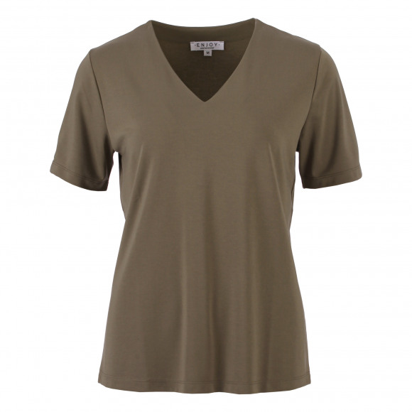 Enjoy - Beige | Dames | Top | Beige | XXL | regular | Kamst mode