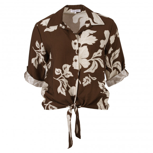 Enjoy - Bruin | Dames | Top | Bruin | L | regular | Kamst mode