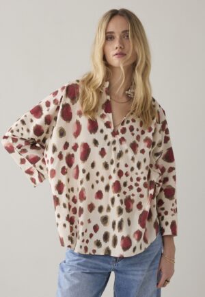 Summum Top Animal Print 2s3426-12378 T-shirt Lange Mouw 120 Multicolour