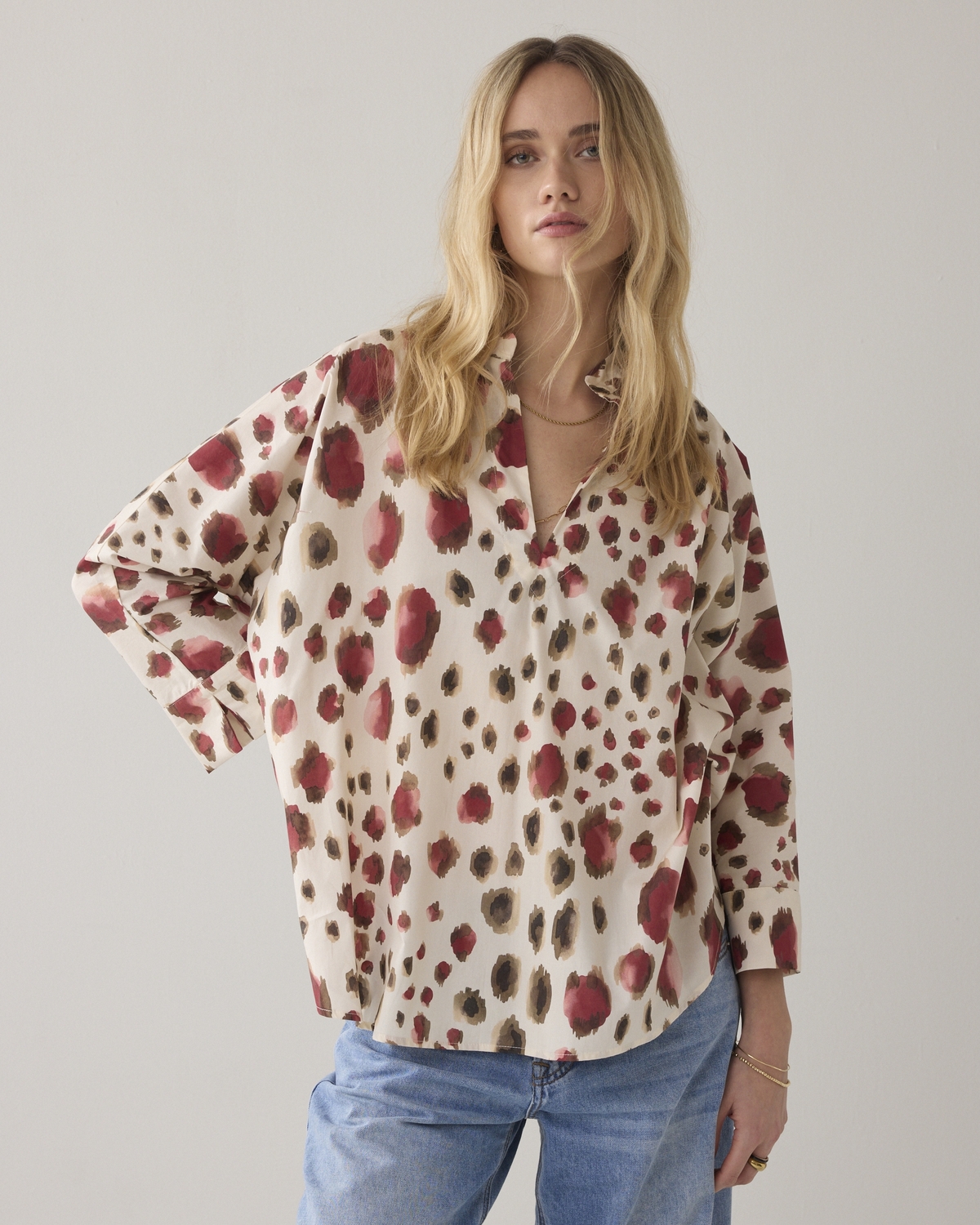 Summum Top Animal Print 2s3426-12378 T-shirt Lange Mouw 120 Multicolour
