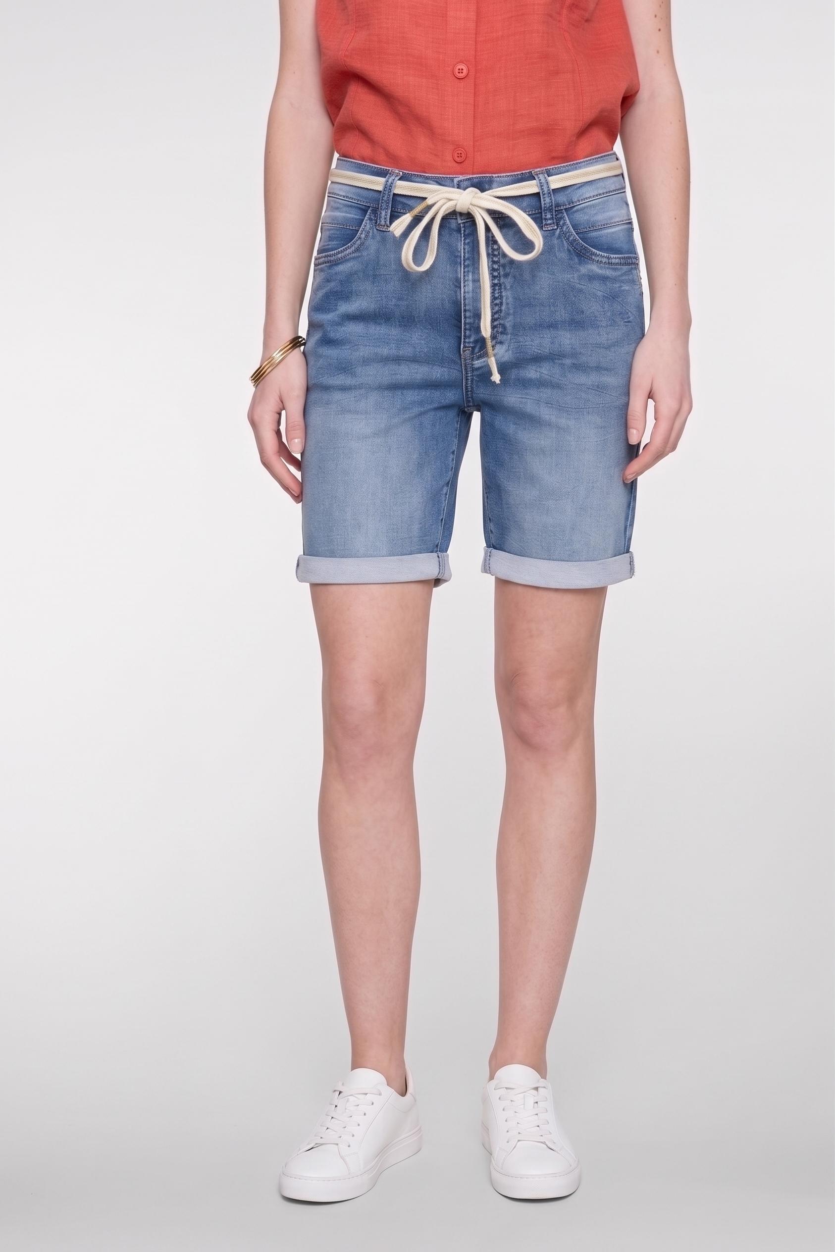 Geisha Shorts Frances Denim Korte Broeken 827 Mid Blue Denim