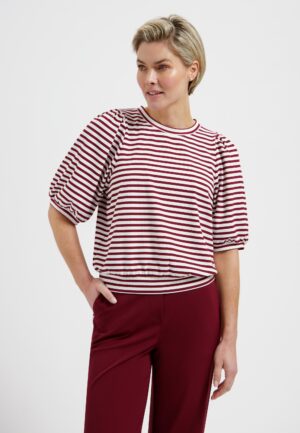 Lady Day Amie L24.580.3032 T-shirt Korte Mouw Burgundy/simple While