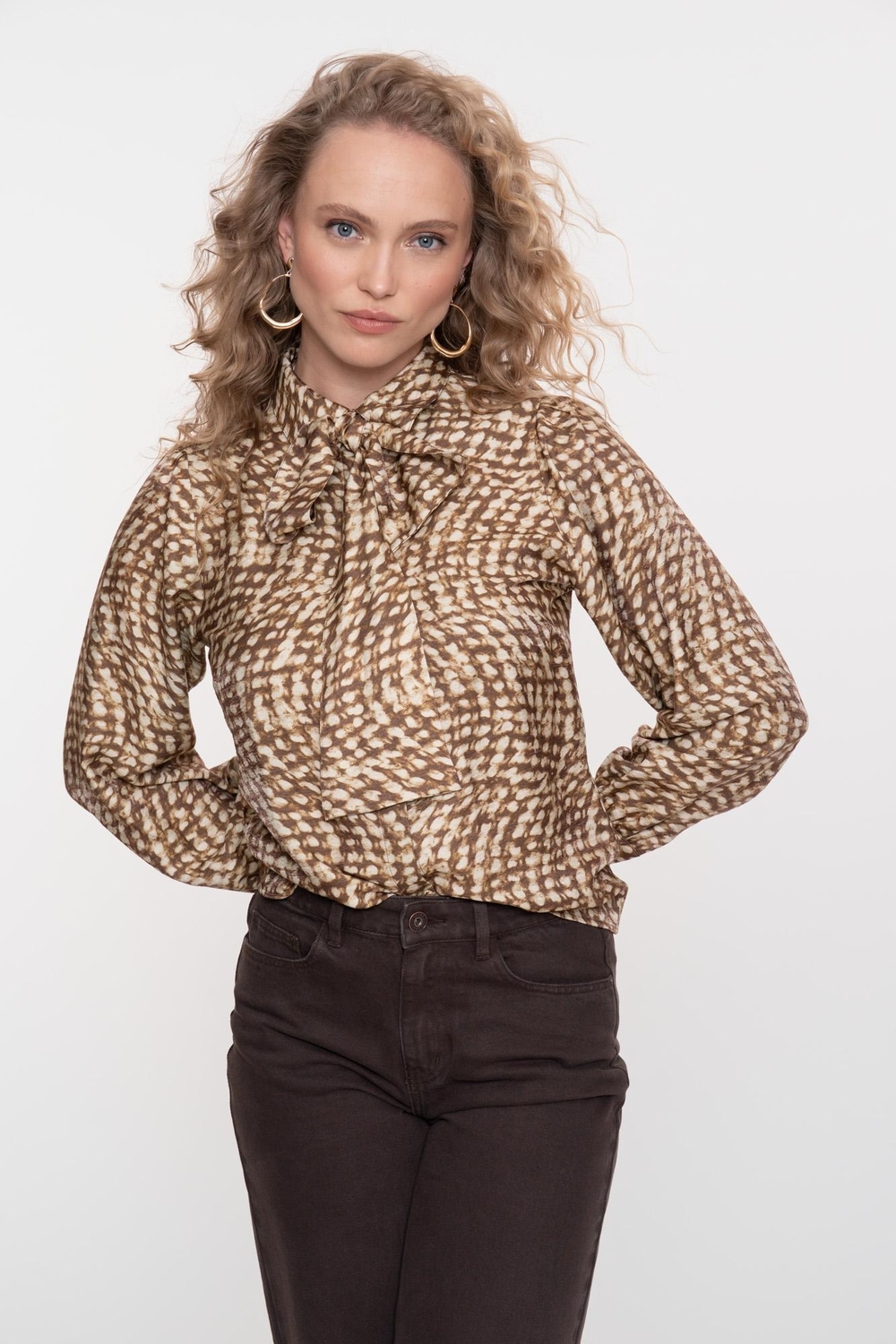 Geisha Blouse 53903-20 Blouse 775 Brown/sand