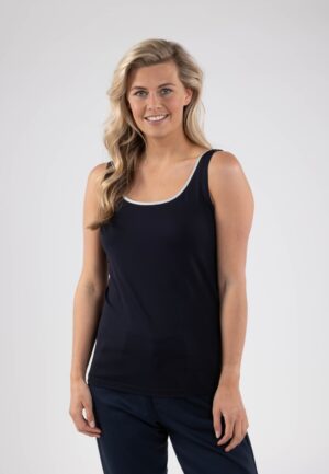 Nukus Juba Singlet Tops En Singlets Navy/silver