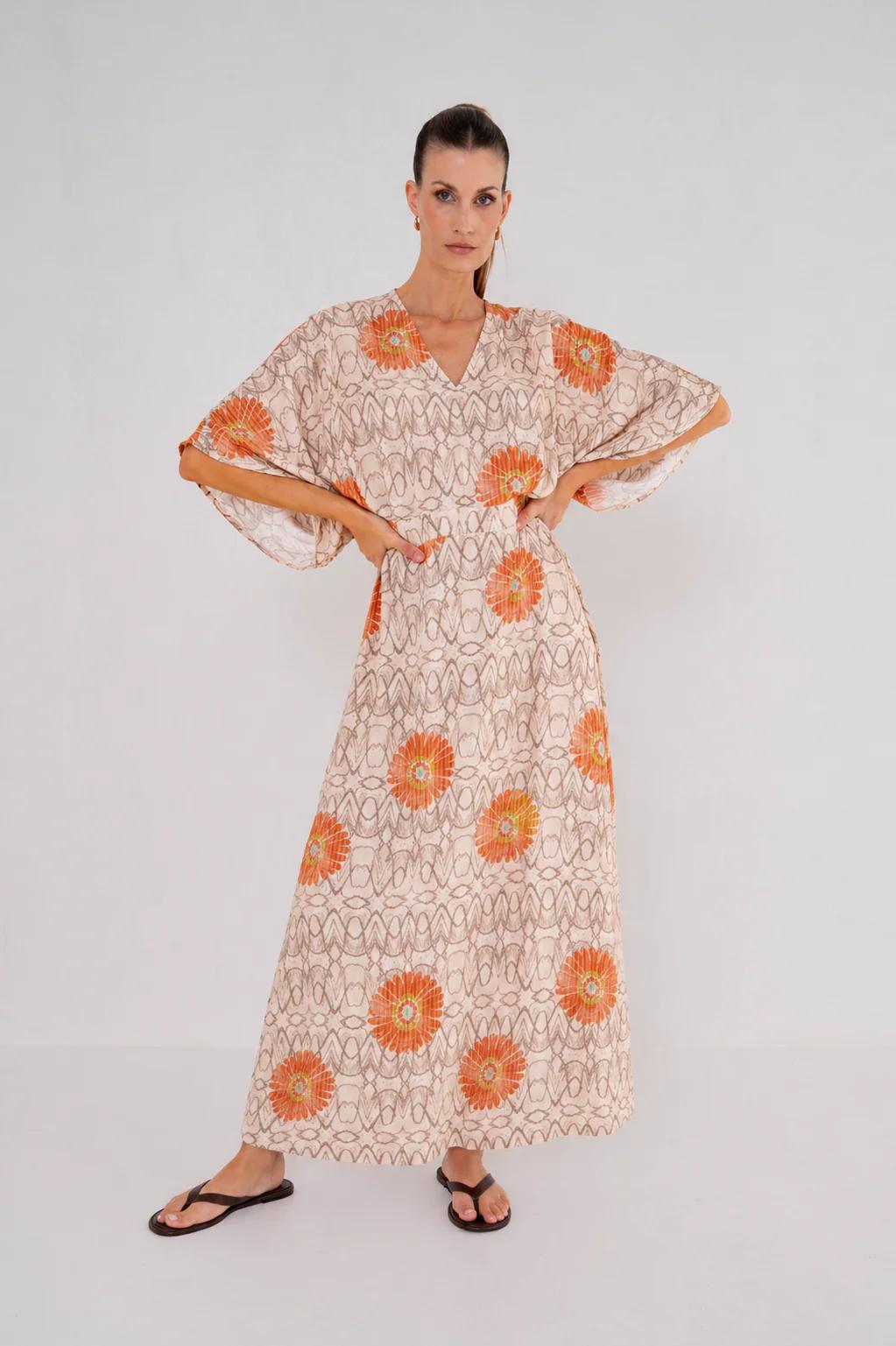 Maicazz Teyera Dress Su26.40.035 Jurk Flower Bohemian