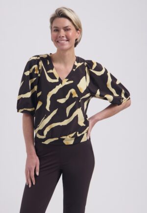 Lady Day Amie-v L24.380.3254 T-shirt Korte Mouw Pania Print