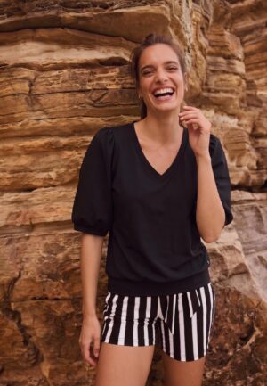 Lady Day Amie-v L24.375.3320 T-shirt Korte Mouw Black