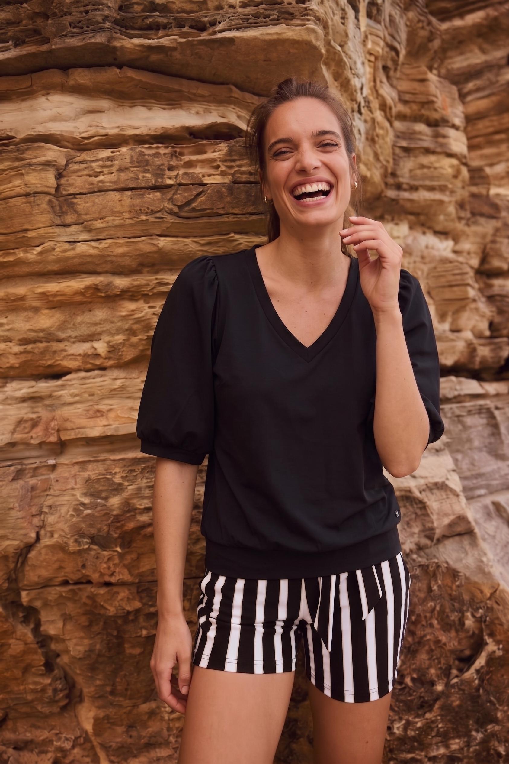 Lady Day Amie-v L24.375.3320 T-shirt Korte Mouw Black