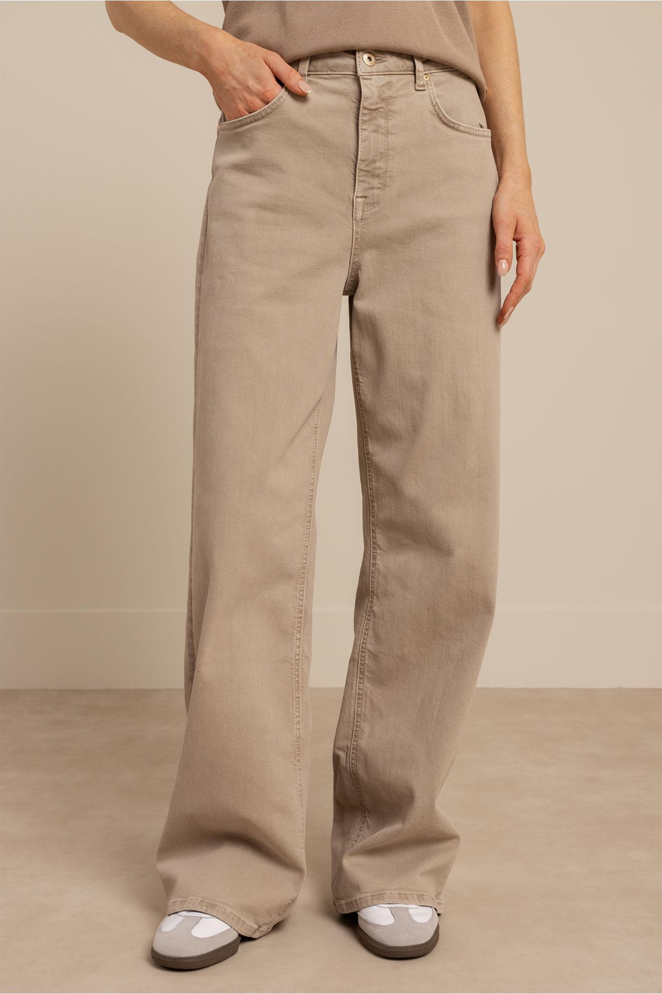 Studio Anneloes Lexie Denim Trousers 13695 Loose Fit 2200 Latte