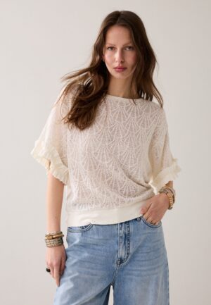 Summum Top Open Jaquard 3s5297-30757 115 Off White