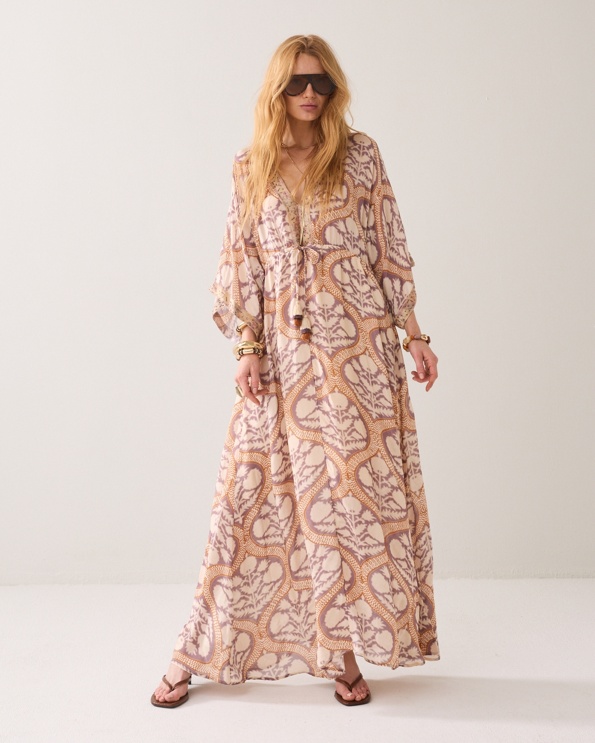 Summum Dress Art Deco Print 5s1604-12121 Jurk 120 Multicolour
