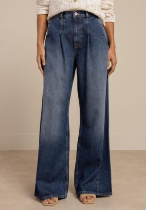 Studio Anneloes Alyne Denim Trousers 13696 Loose Fit 6200 Denim Blue