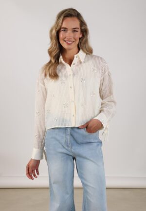 Nukus Bailey Blouse Beads Nks02200 Blouse 17 Off White