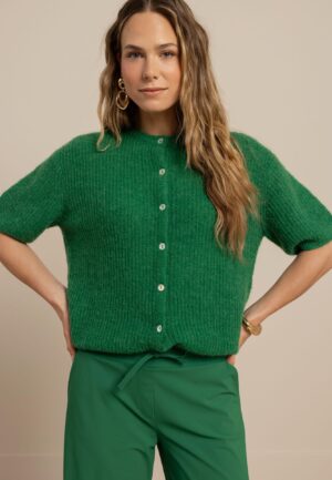 Studio Anneloes Bibi Sl Cardigan 13811 Vest 7200 Grass Green