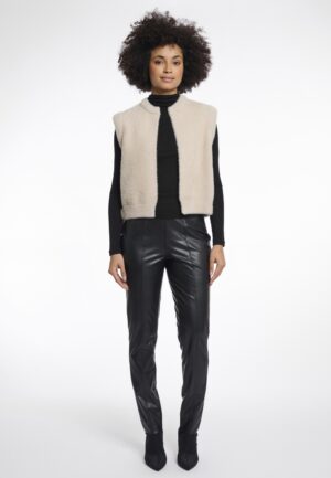 Rino & Pelle Elona Short Waistcoat Gilets Stone