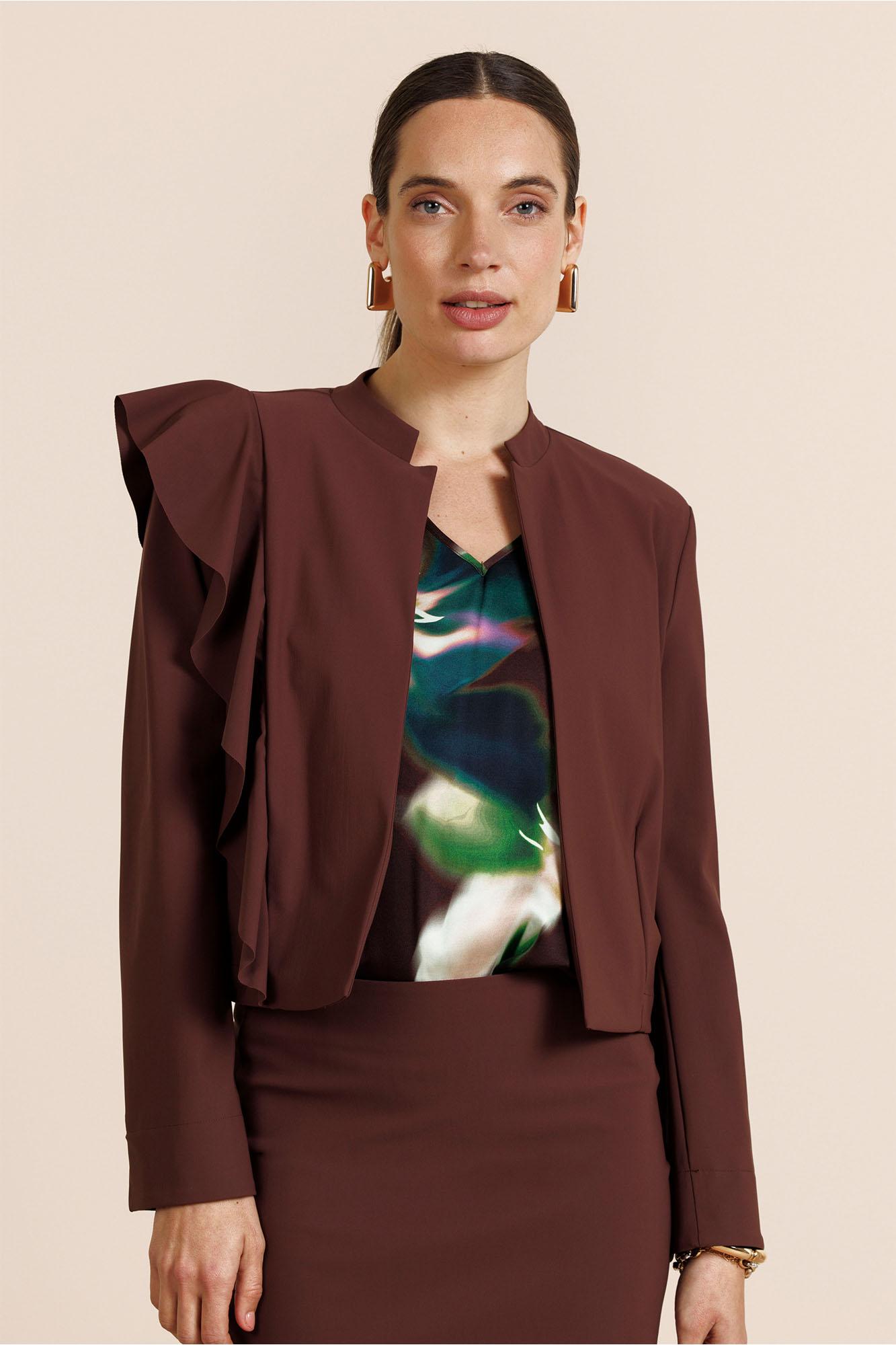 Studio Anneloes Jolijn Bonded Jacket 13835 Jackets 8600 Chestnut