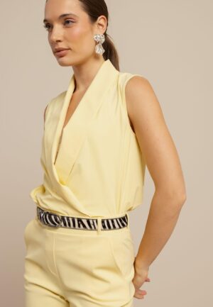 Studio Anneloes Hanne Wrap Top 13878 Tops En Singlets 2100 Butter Yellow