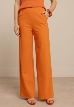 Studio Anneloes Lexie Bonded Trousers 13873 Broek 2600 Orchid Orange
