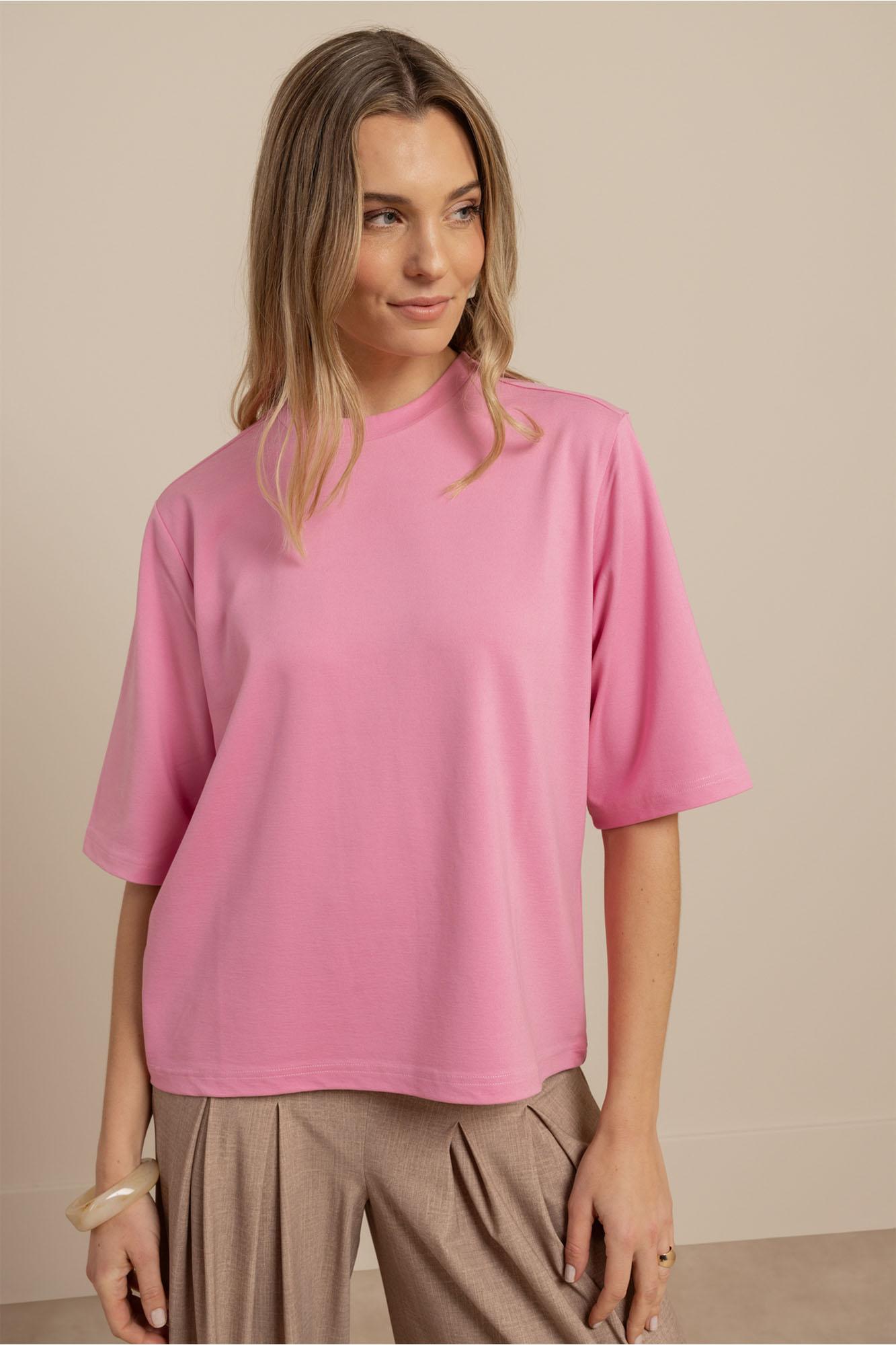 Studio Anneloes Fiore T-shirt 13913 T-shirt Korte Mouw 4400 Pop Pink