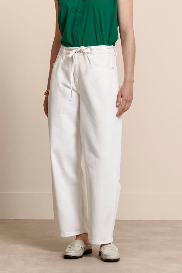 Studio Anneloes Babet Denim Trousers 13922 Loose Fit 1100 Off White