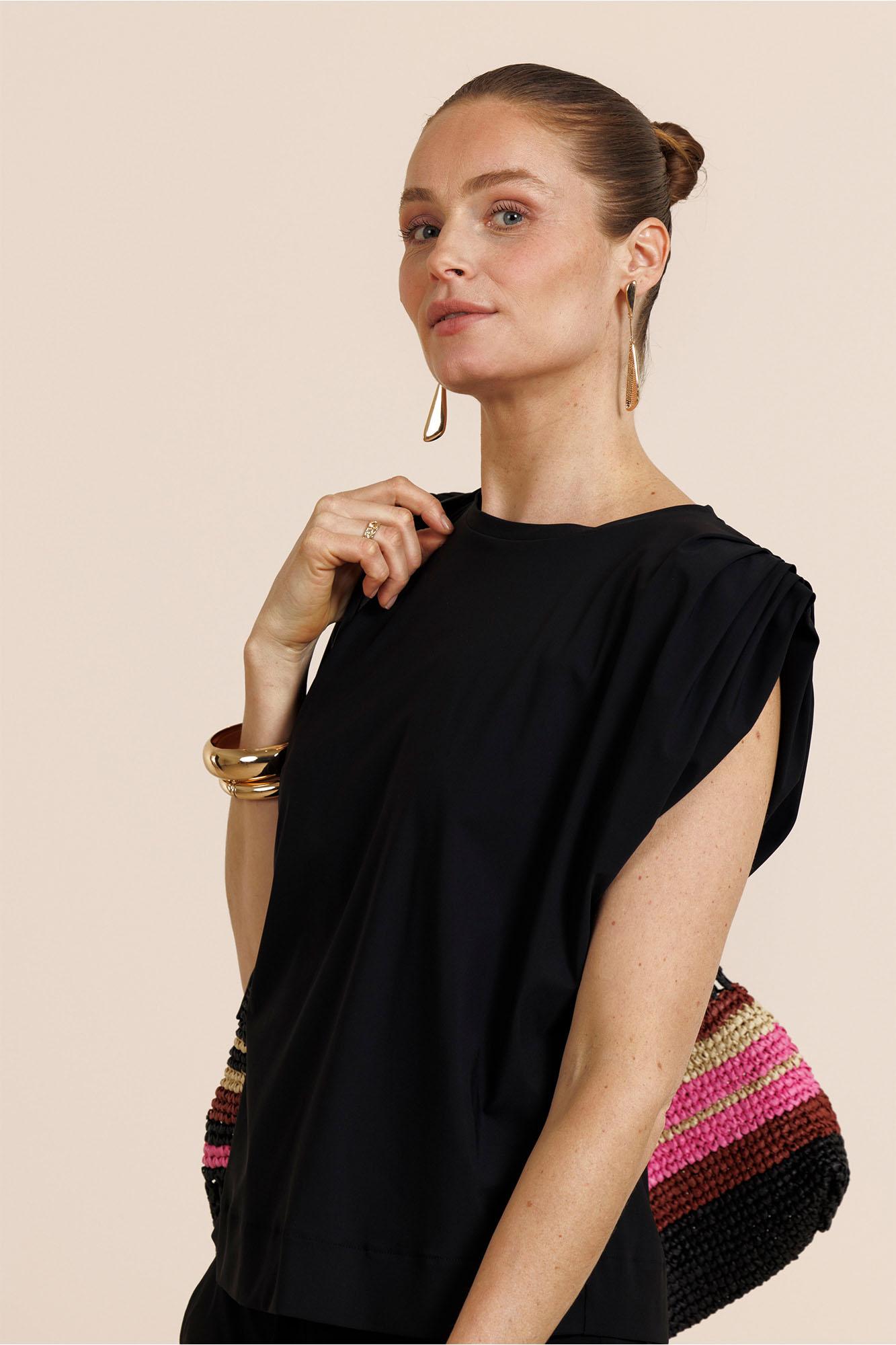 Studio Anneloes Leona Top 91541 Tops En Singlets 9000 Black