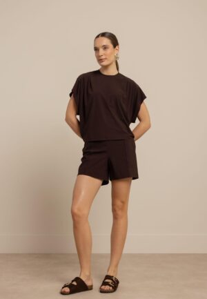 Studio Anneloes Leona Top 91541 Tops En Singlets 8700 Espresso